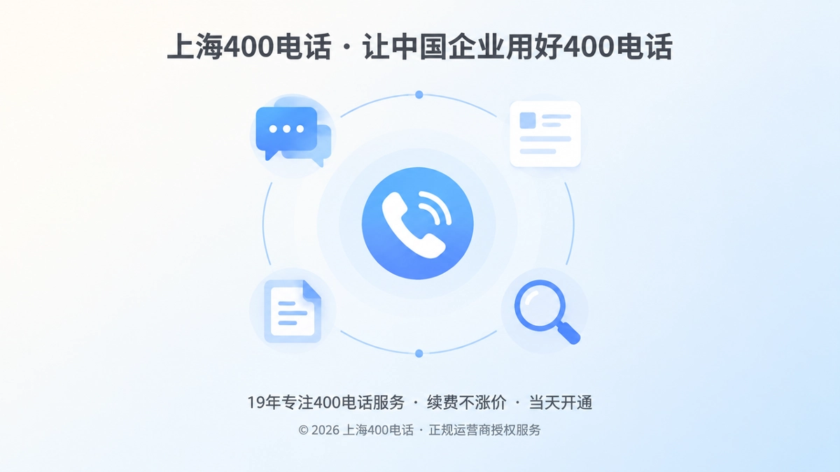 抽象场景展示400电话帮助中心成为企业通信第二入口