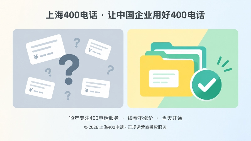 低价套餐与可核验400电话套餐对比扁平插画